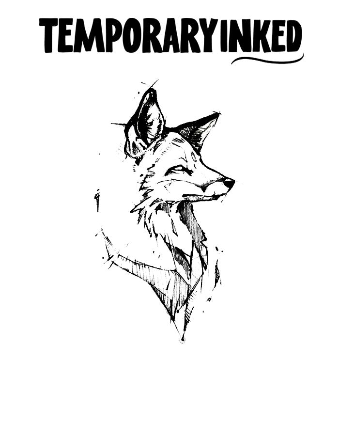 Fox Sketch Tattoo