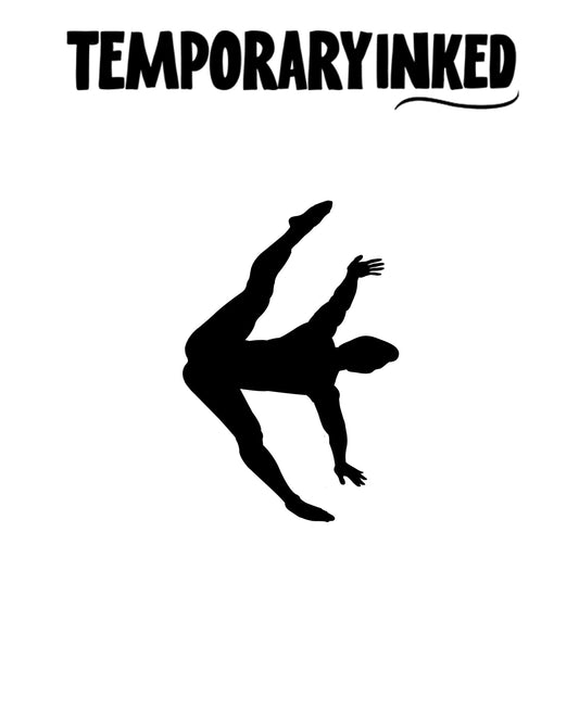 Free Fall Silhouette Tattoo