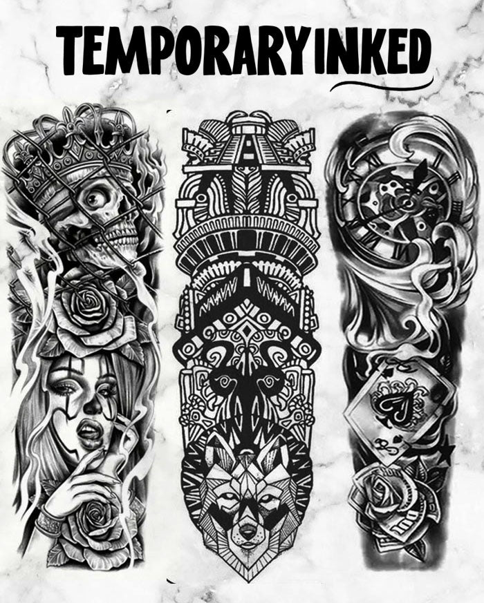 3 Popular Full Sleeve Tattoo Pack