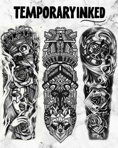 3 Popular Full Sleeve Tattoo Pack