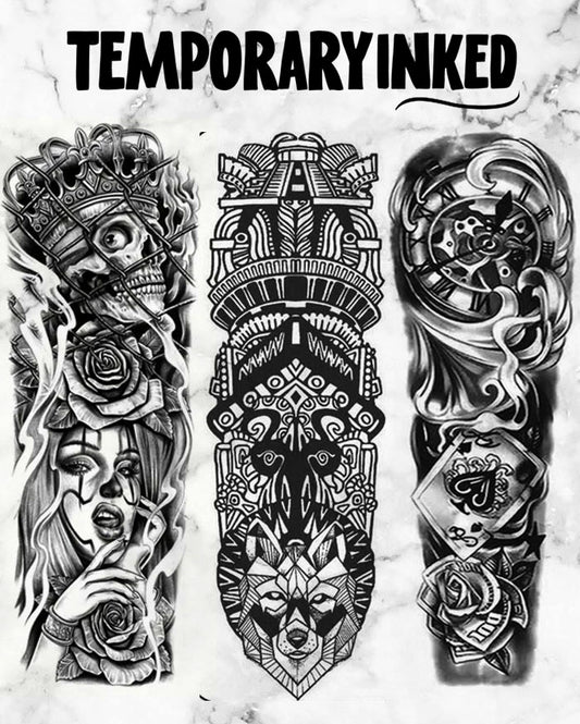 3 Popular Full Sleeve Tattoo Pack