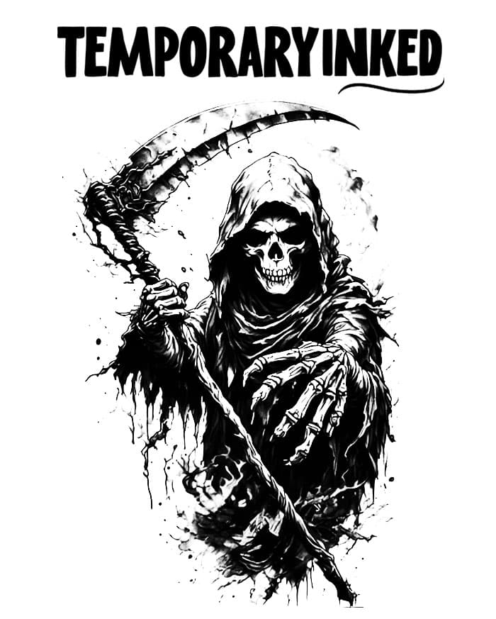 Grim Reaper XL Tattoo