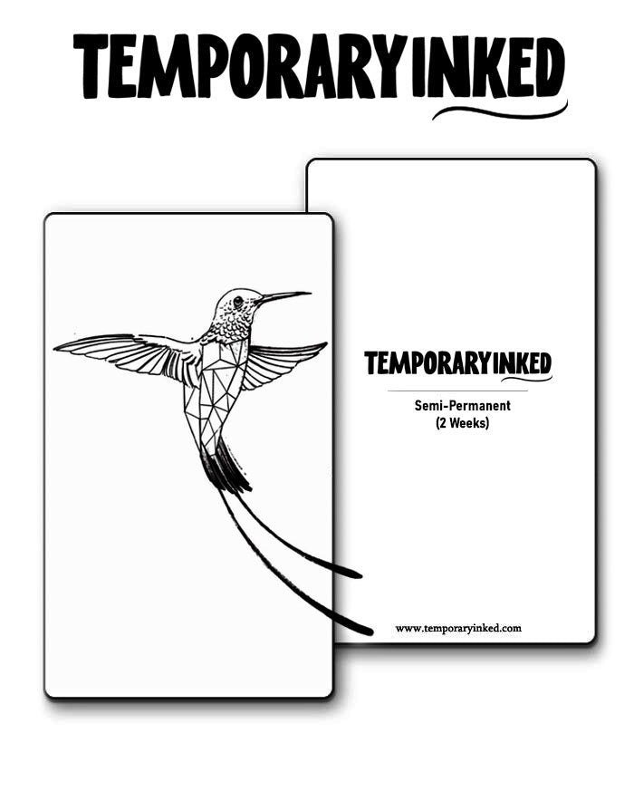 Geometric Bird Tattoo