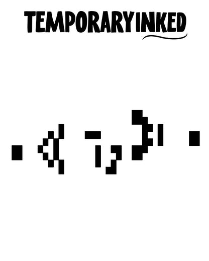 Glitch-Style Pixel Tattoo