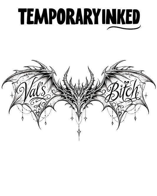 Gothic Demon Wings Tattoo