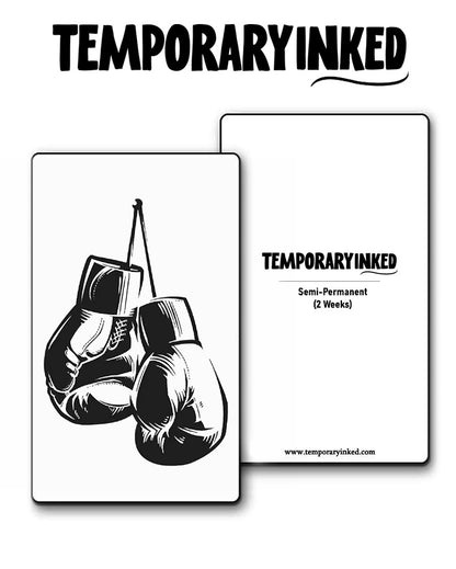 Hanging Boxing Gloves Tattoo