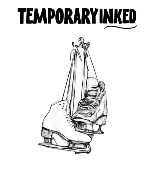 Hanging Ice-Skates Tattoo