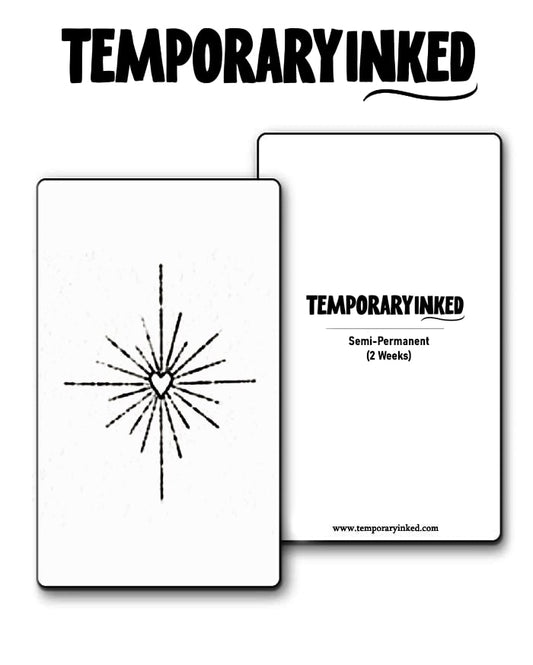 Heartflare Minimal Tattoo