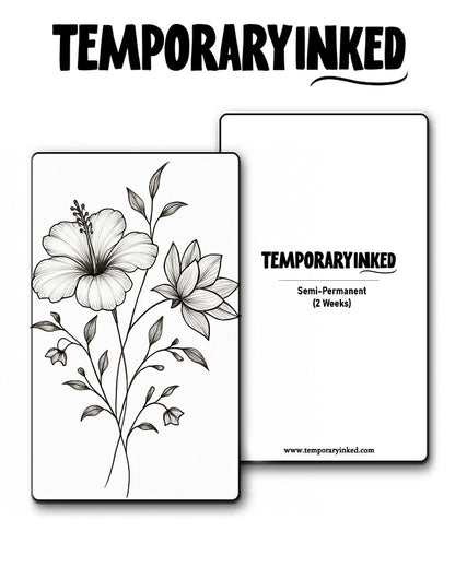 Hibiscus and Lotus Tattoo