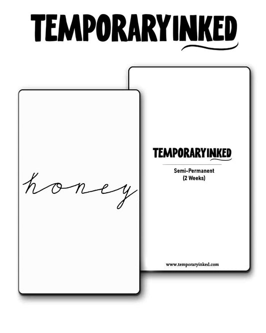 Honey Minimal Quote Tattoo