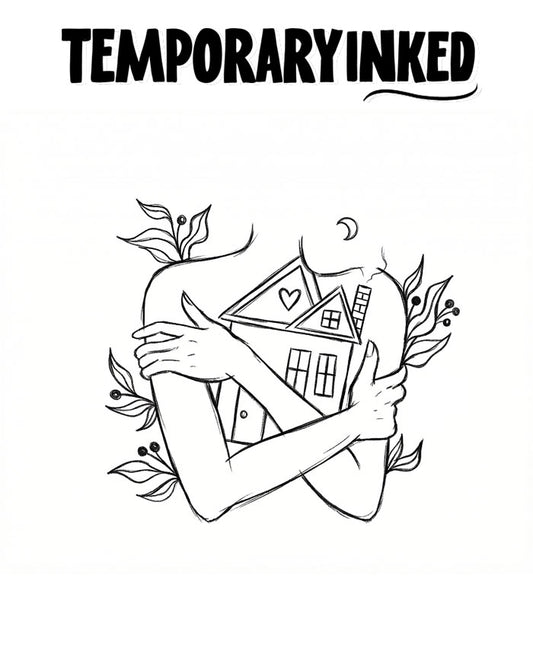 Hugging Home Tattoo