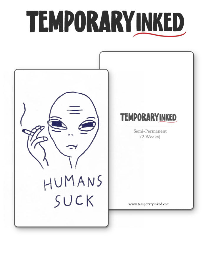 Humans Suck Tattoo