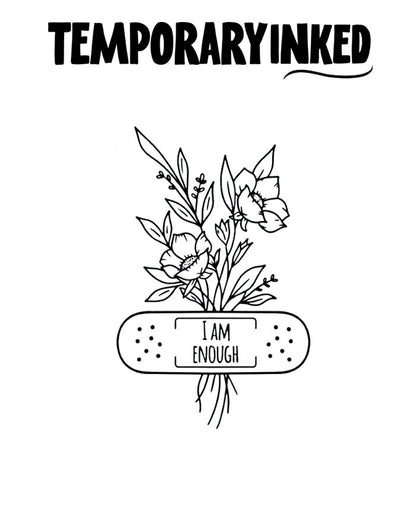 I Am Enough Patch Tattoo