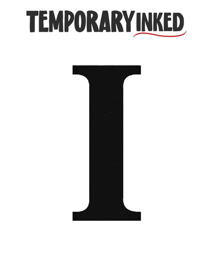 Roman Number Temporary Tattoo by TemporaryInked.com | Create Your Own Number Tattoo