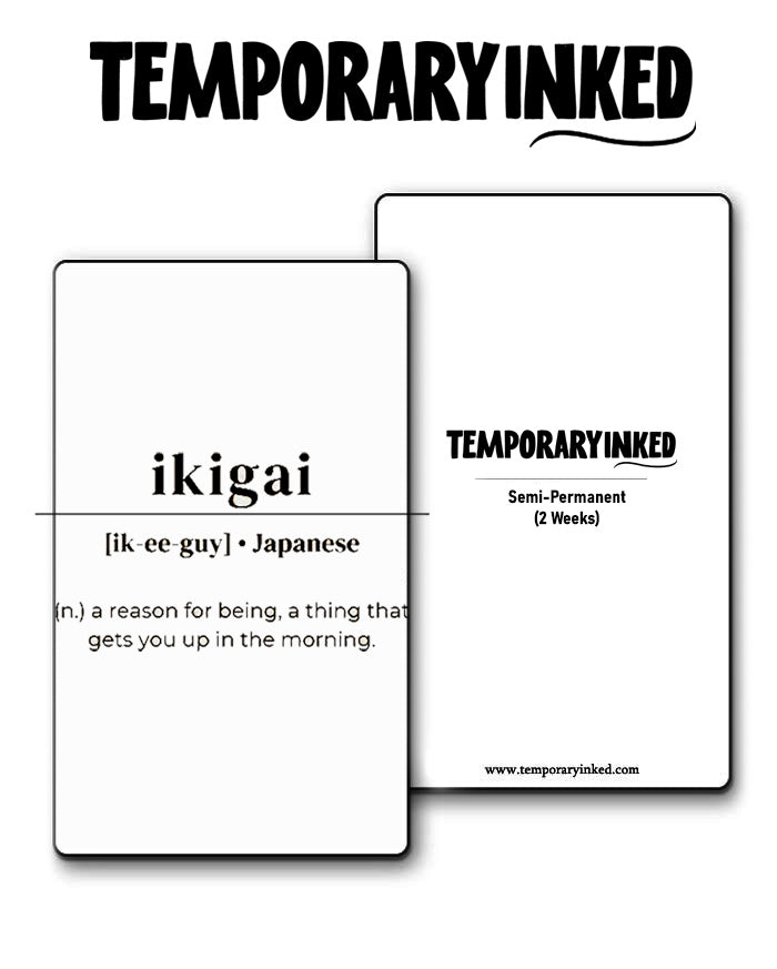 Ikigai Meaning Tattoo