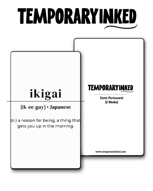 Ikigai Meaning Tattoo