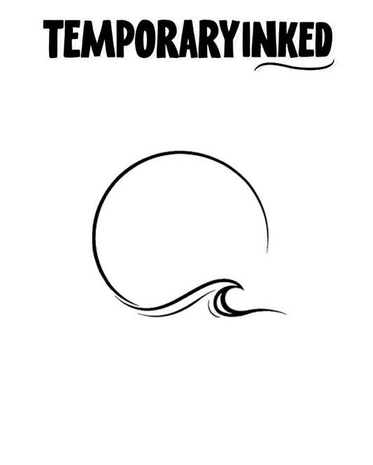 Imperfect WAVE Circle Small Tattoo