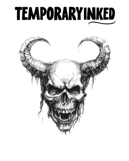 Infernal Skull Tattoo