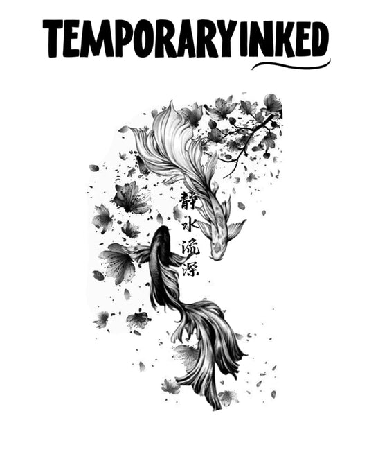 Japanese Style Koi Fish Tattoo