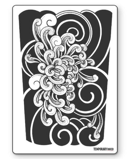 Japanese Seigaiha Half-Sleeve