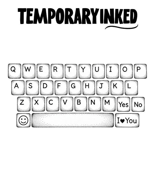 Keyboard Communicate Tattoo