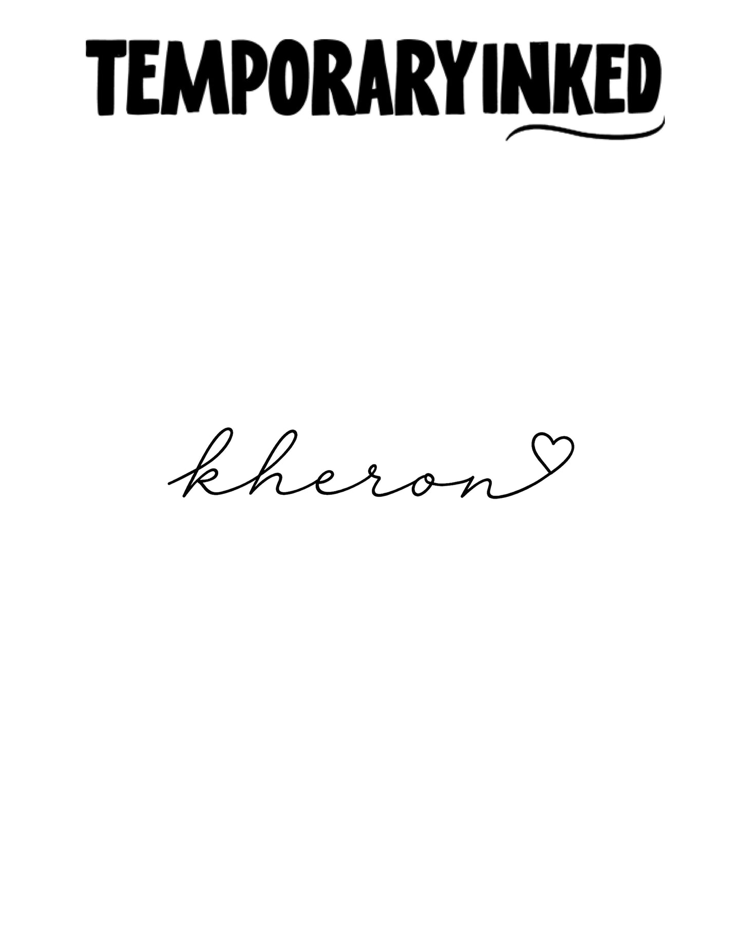 Kheron Name Tattoo