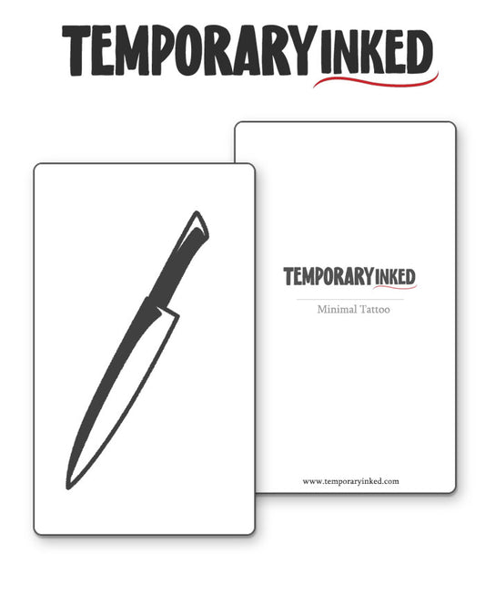 Minimal Knife Tattoo