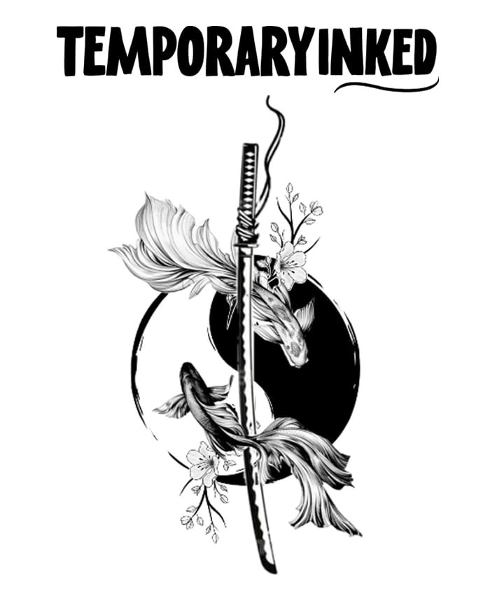 Koi Blade Harmony Tattoo