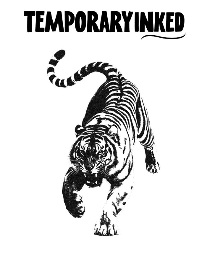 Large Realism Tiger Tattoo