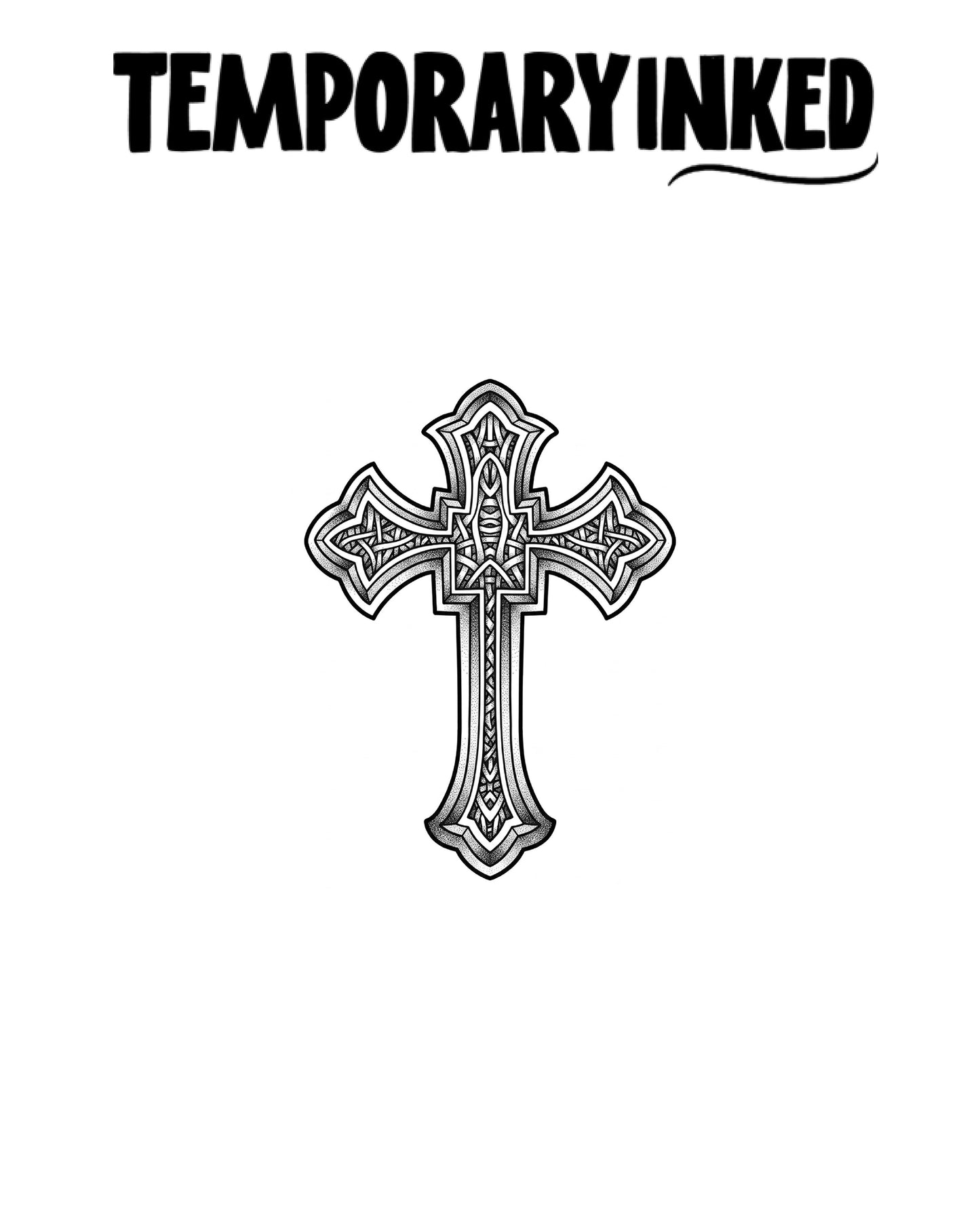 Lattice Cross Tattoo