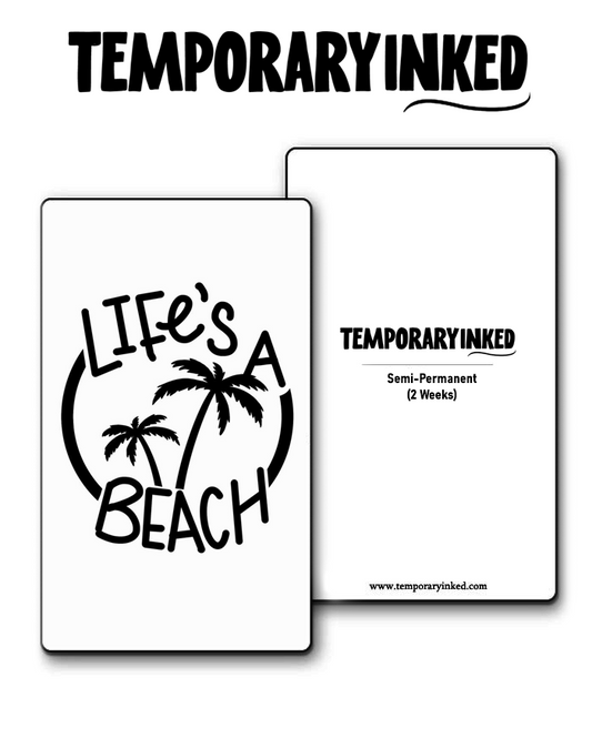 Life's A Beach Tattoo