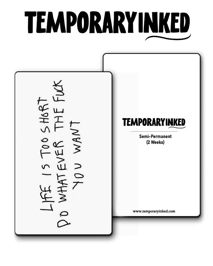 Life's Short, Just Do You