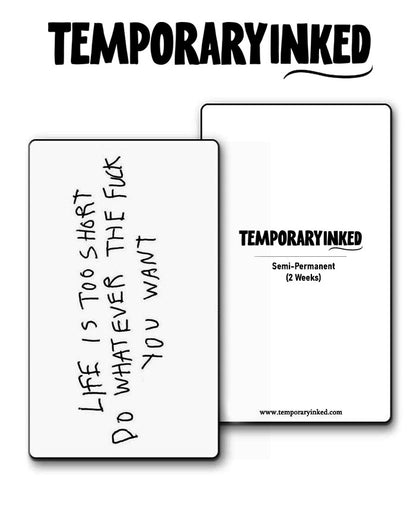 Life's Short, Just Do You