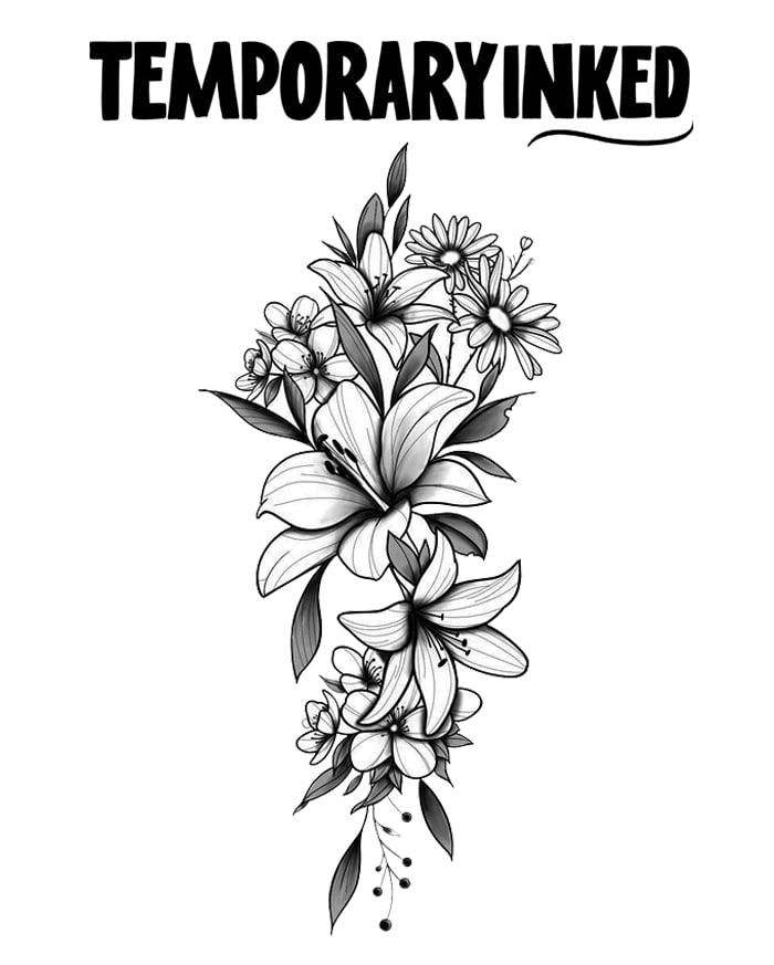 Lily and Daisy Harmony Tattoo