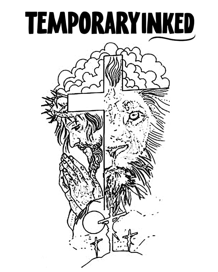 Lion's Roar & Prayer Tattoo