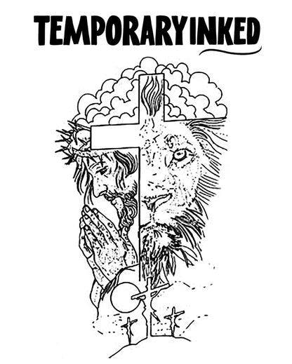 Lion's Roar & Prayer Tattoo