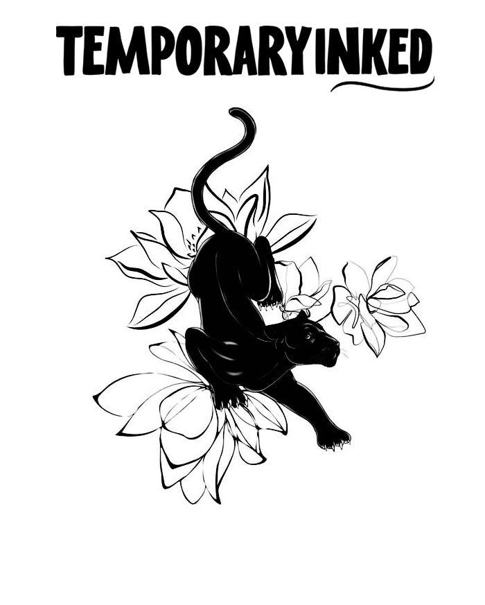 Lotus Panther Tattoo