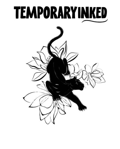 Lotus Panther Tattoo