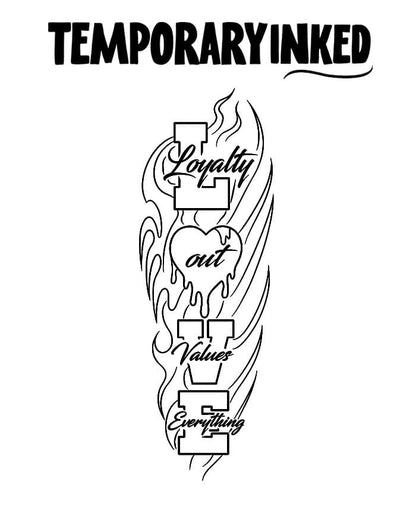 Loyalty Over Everything Tattoo