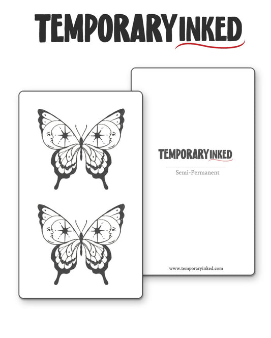 Lunar Butterfly Tattoo