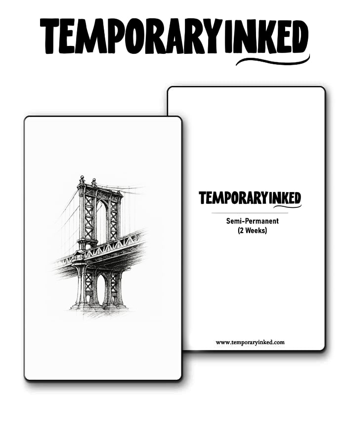 Manhattan Bridge Small Tattoo