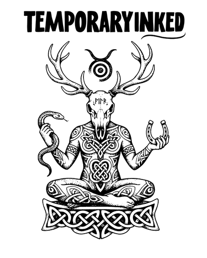Meditating Deer Tattoo