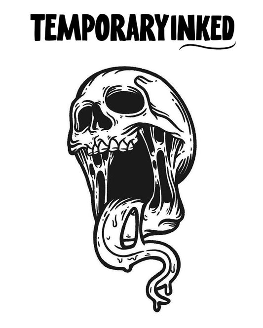 Skull Tongue Tattoo
