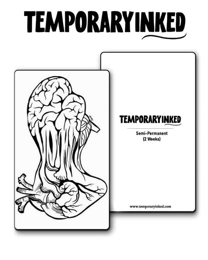 Mind and Heart Fusion Tattoo