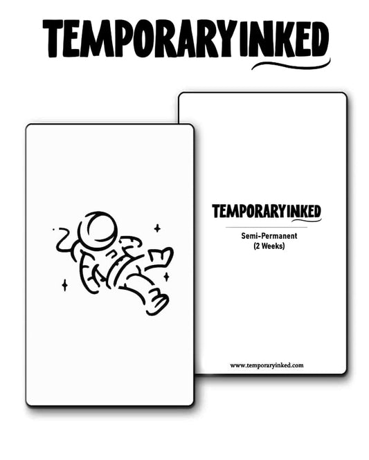 Mini Astronaut Freefall Tattoo