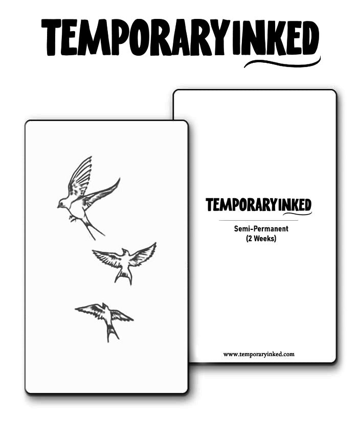 Minimal Bird Doves Tattoo