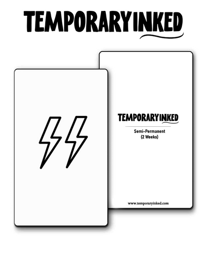 Minimal Lightning Tattoo