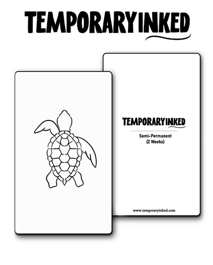 Minimal Sea Turtle Tattoo