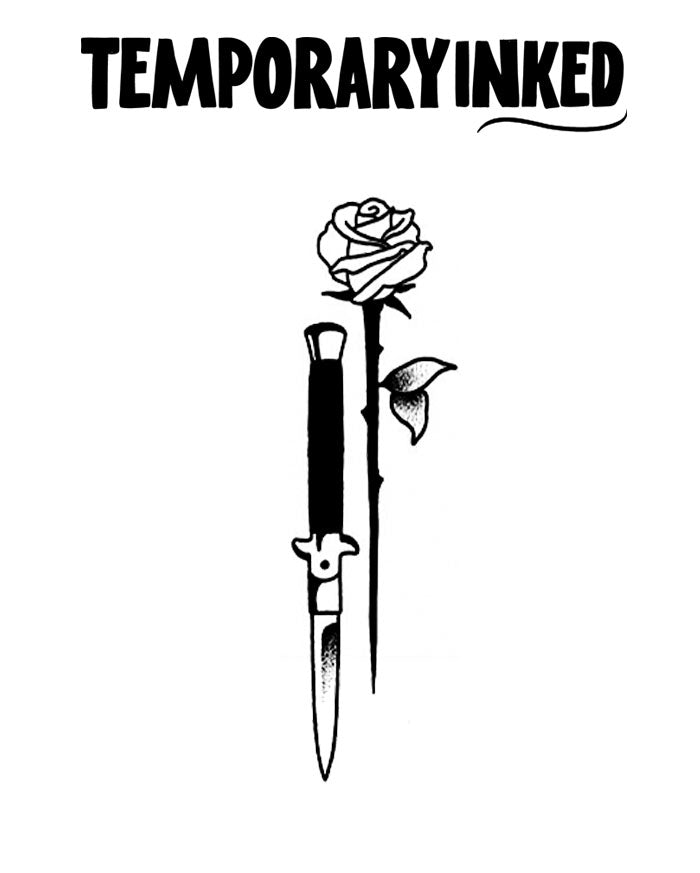 Blade & Rose Tattoo