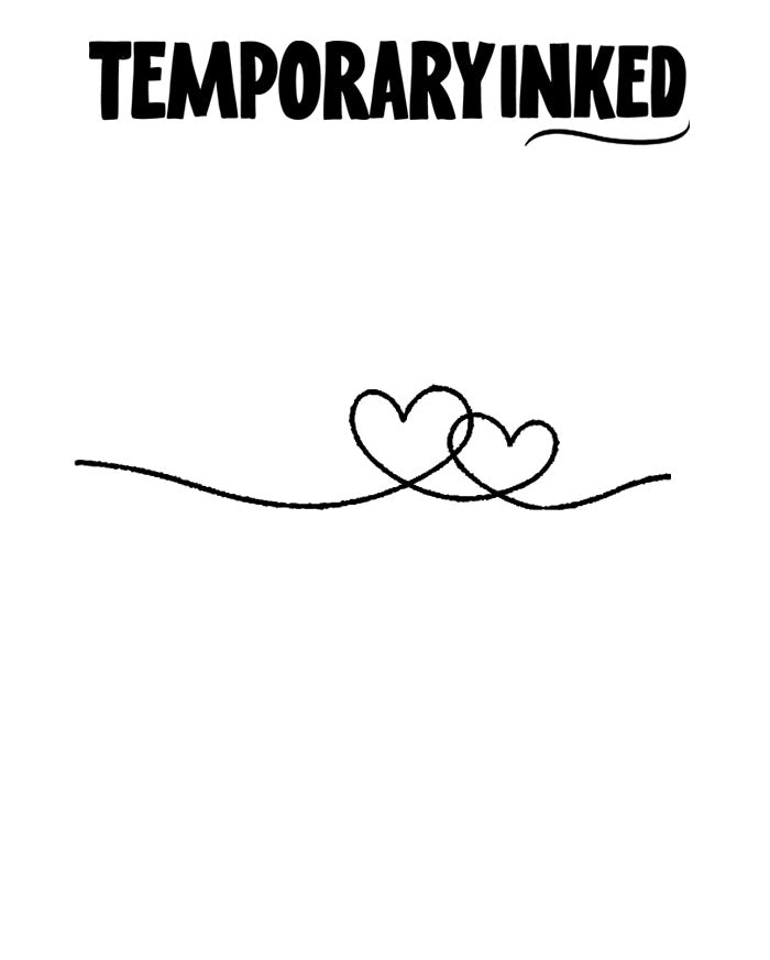 Double Hearts Tattoo